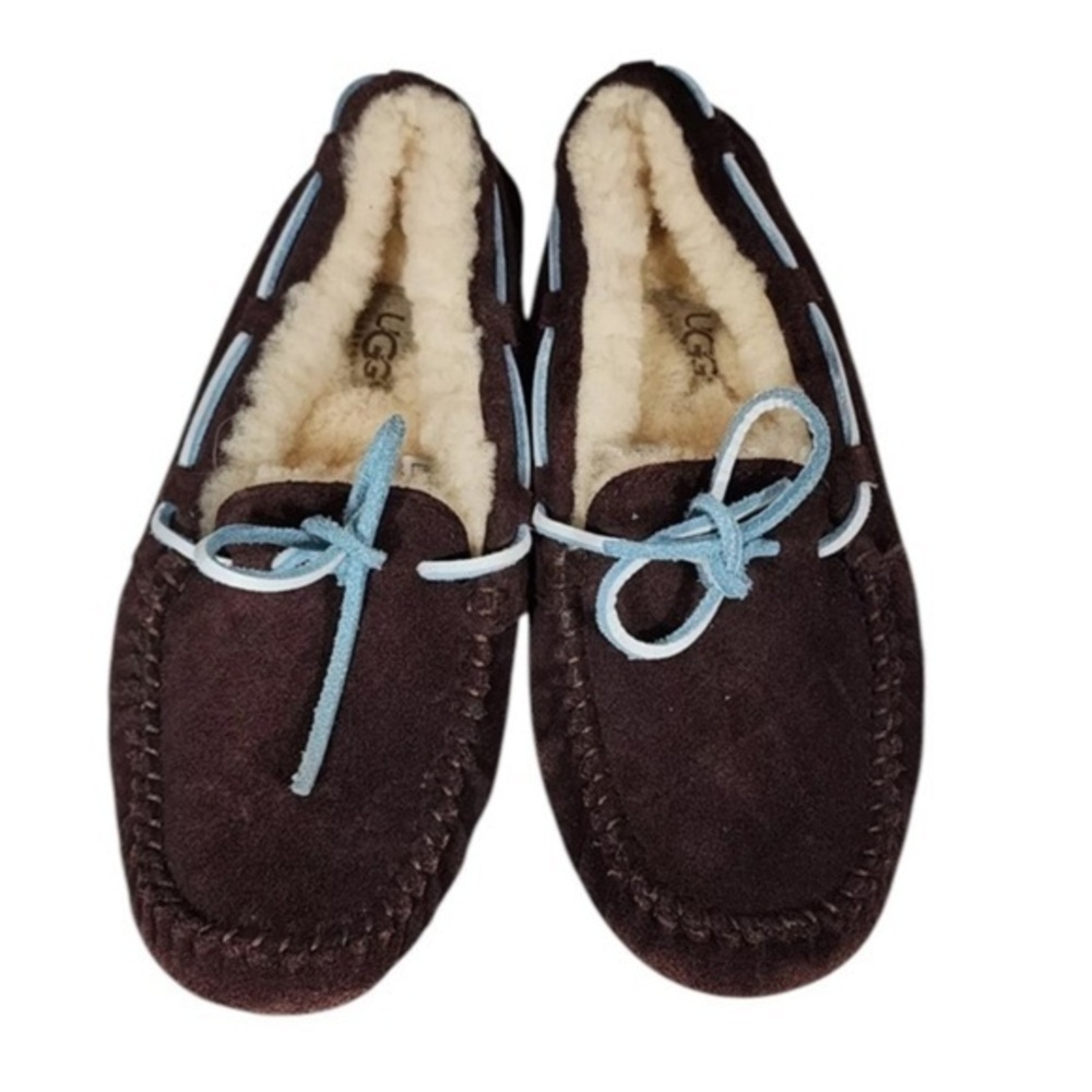 UGG Australia Women's Dakota 5133 Brown Suede Lace Up Moccasin Slippers …